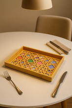 Load image into Gallery viewer, Wooden Decorative Serving Tray – 16×12 Inch | MetaphorBD
