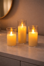 Load image into Gallery viewer, Set of 3 LED Flameless Candles - Elegant Home Decor
