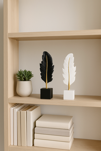 Resin crafted leaf ornaments for home and living