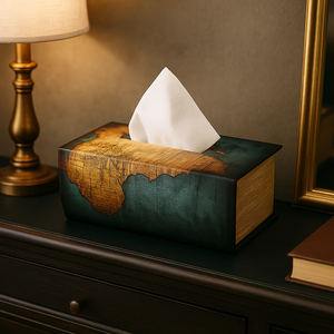 Vintage Book-Shaped Tissue Holder – Stylish and Functional Décor for Your Home