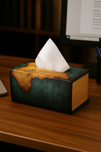 Vintage Book-Shaped Tissue Holder – Stylish and Functional Décor for Your Home