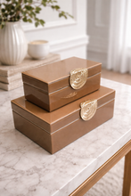 Load image into Gallery viewer, ✨ Premium quality Glass Luxe Storage Box Set (Two-Piece)
