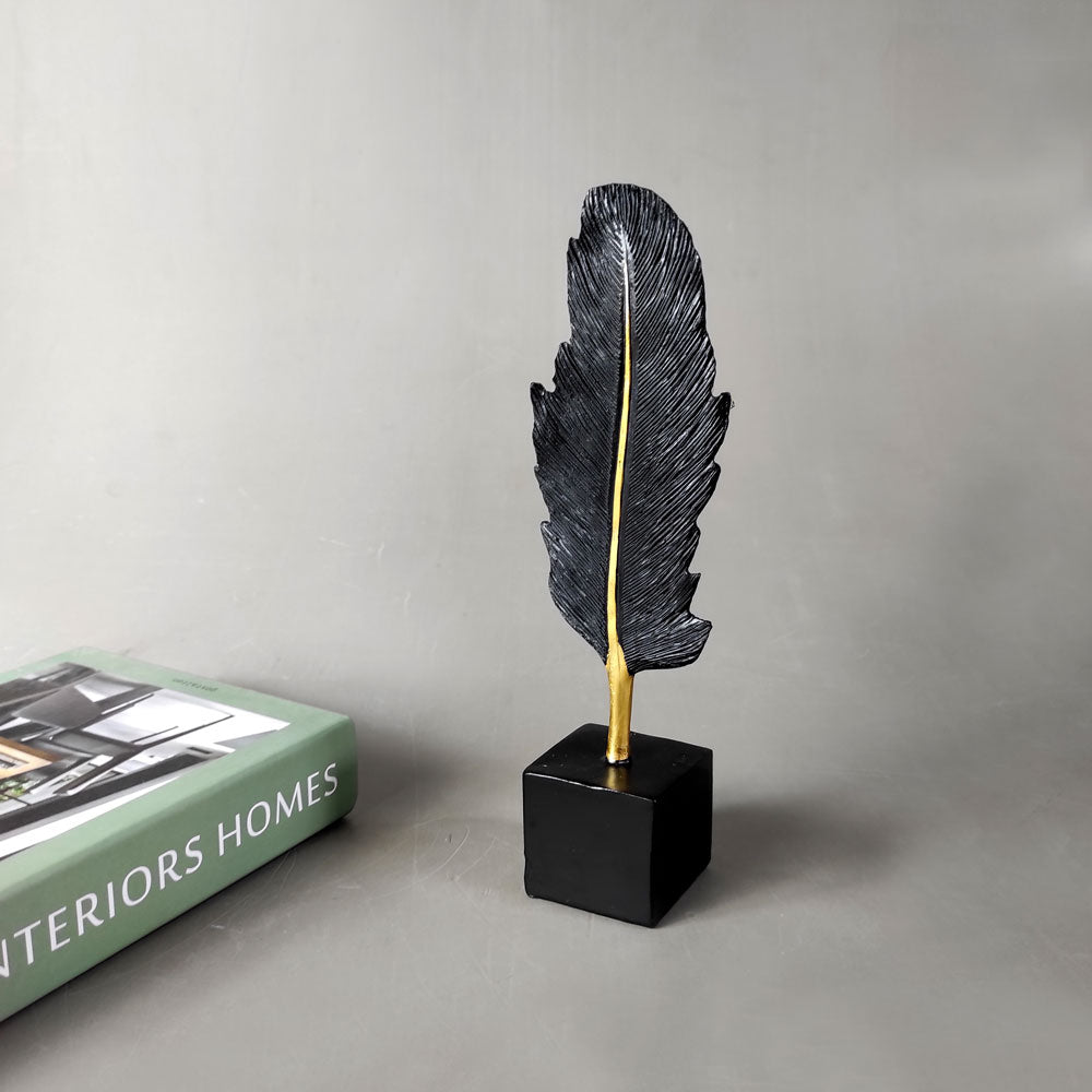 Resin crafted leaf ornaments for home and living