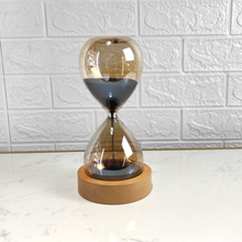 Load image into Gallery viewer, ⏳ Wooden Hourglass Sand Timer – Minimalist Decorative Piece
