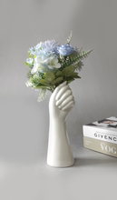 Load image into Gallery viewer, Elegant Hand-Shaped Ceramic Vase – A Unique Statement Piece
