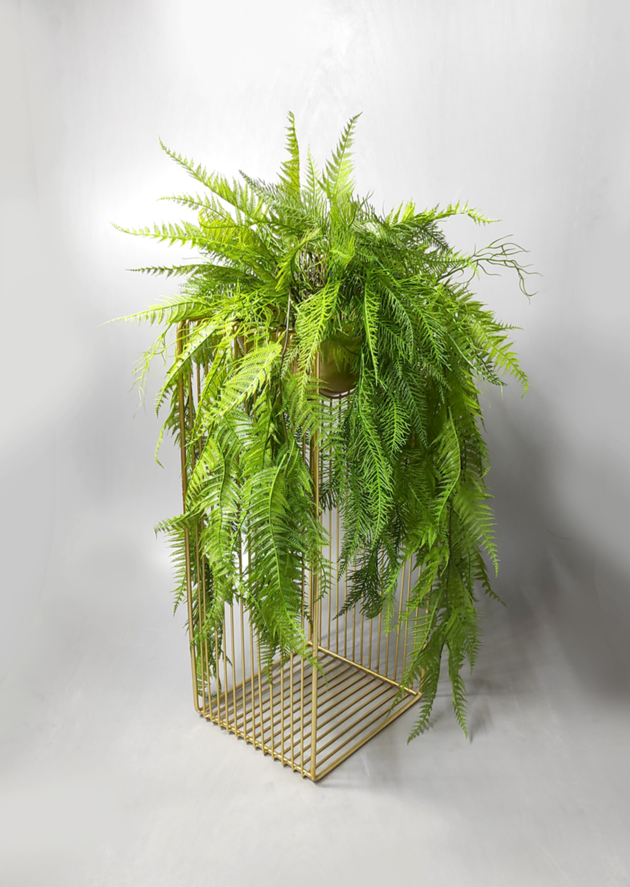 Elegant Big Fern Decor Piece - Large and Luxurious Addition to Your Space - 39x17x14 Inches
