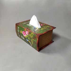 Vintage Book-Shaped Tissue Holder – Stylish and Functional Décor for Your Home