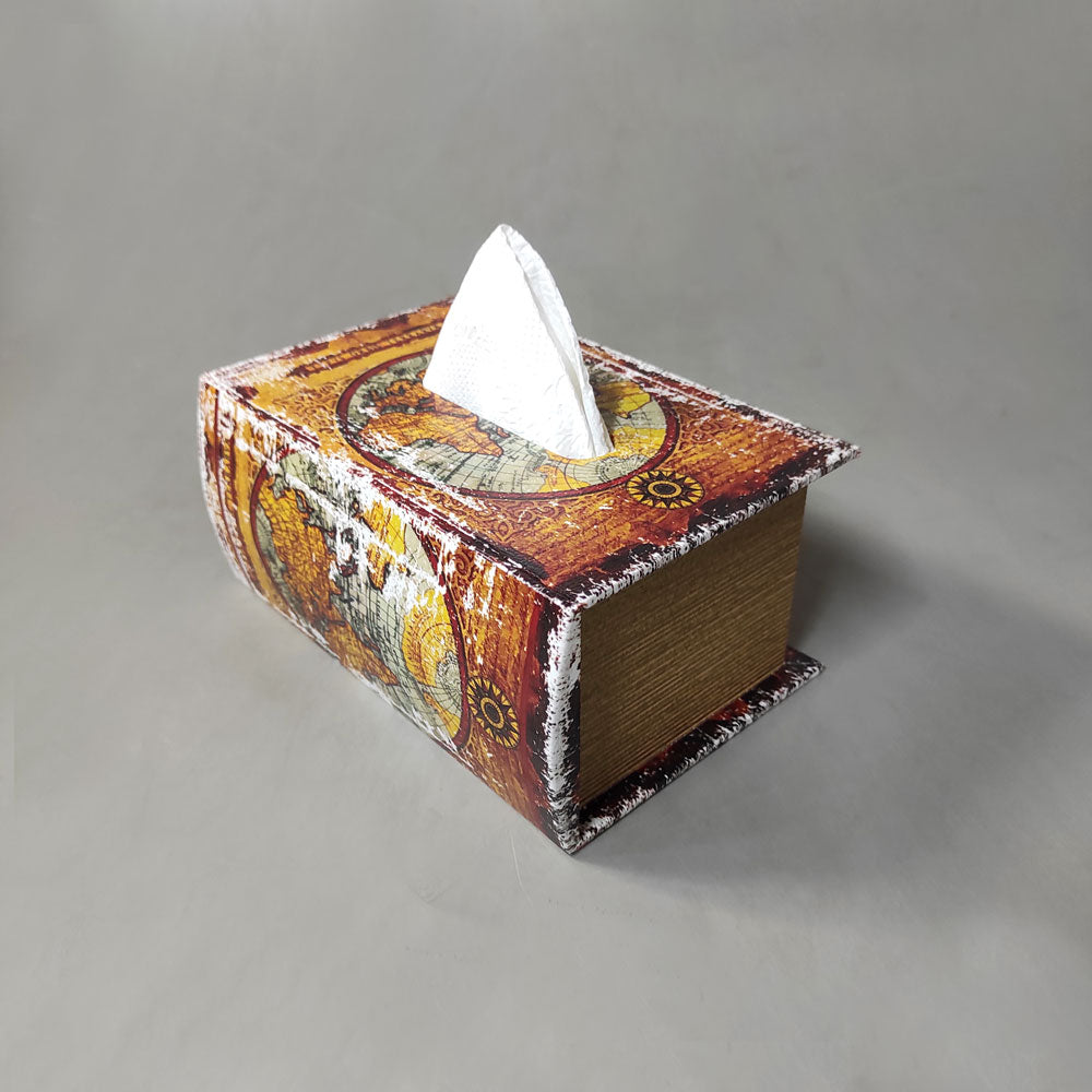 Vintage Book-Shaped Tissue Holder – Stylish and Functional Décor for Your Home