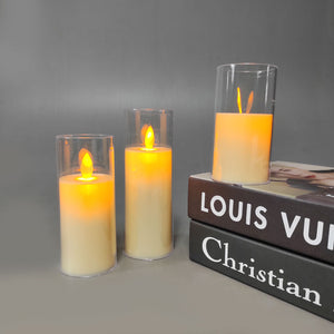 Set of 3 LED Flameless Candles - Elegant Home Decor