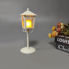 Load image into Gallery viewer, Decorative White Lantern Lamp Post – Elegant LED Lighting for Home and Garden
