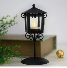 Load image into Gallery viewer, Decorative White Lantern Lamp Post – Elegant LED Lighting for Home and Garden
