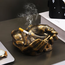 Load image into Gallery viewer, Resin Hand-Shaped Ashtray – Artistic Desktop Decor &amp; Smoker Gift
