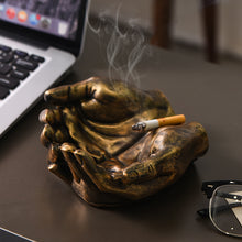 Load image into Gallery viewer, Resin Hand-Shaped Ashtray – Artistic Desktop Decor &amp; Smoker Gift
