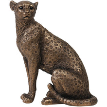 Load image into Gallery viewer, Elegant Bronze Cheetah Figurine Pair – Luxury Home &amp; Office Decor
