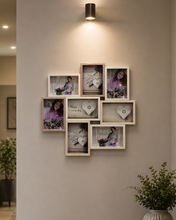 Load image into Gallery viewer, multi frame wall photo collage 8 frame modern wall decor
