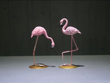 Load image into Gallery viewer, Creative Pink Flamingo Figurine Set of 2 | Modern Home Décor ⭐
